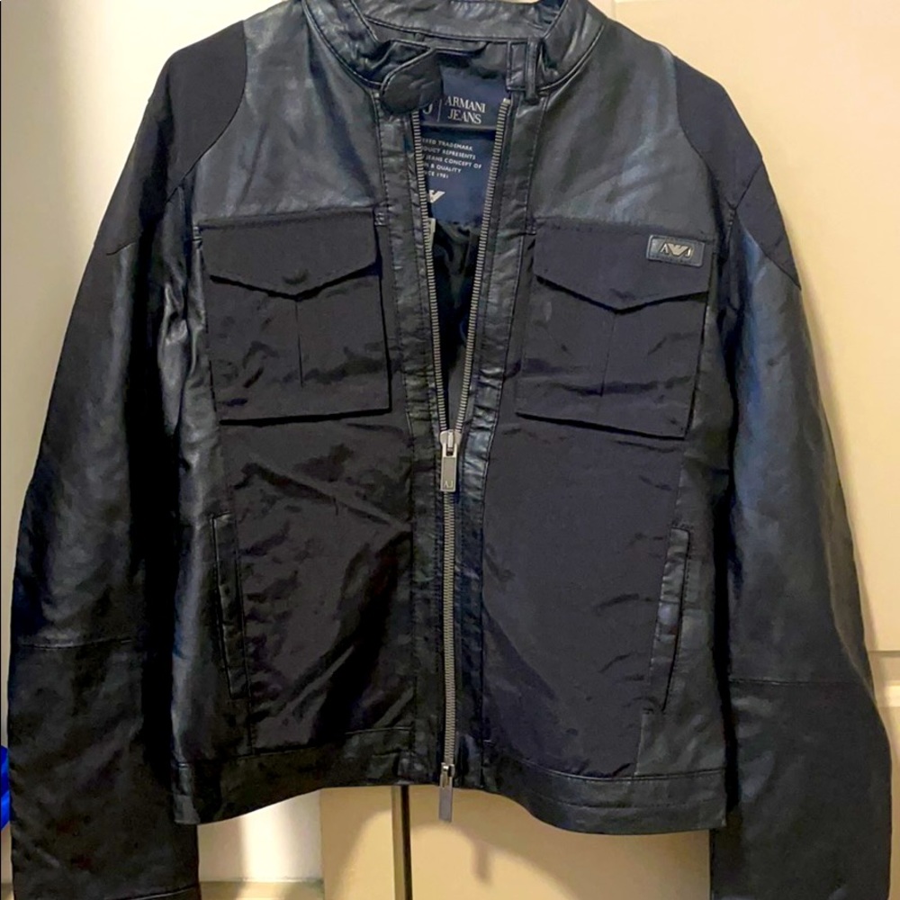 Armani jeans Leather jacket